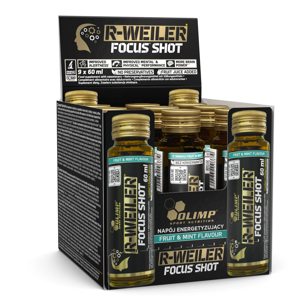 R-Weiler Focus Shot - Pack de 9, Fruit & Mint