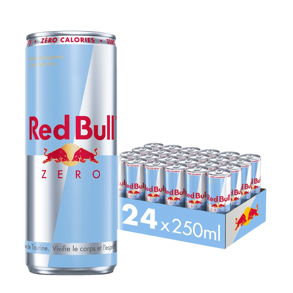 Red Bull Energy Drink Zero - Pack de 24, Energy Drink