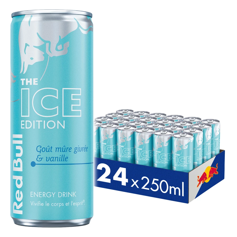 Red Bull The Ice Edition - Pack de 24, Mûre Givrée & Vanille
