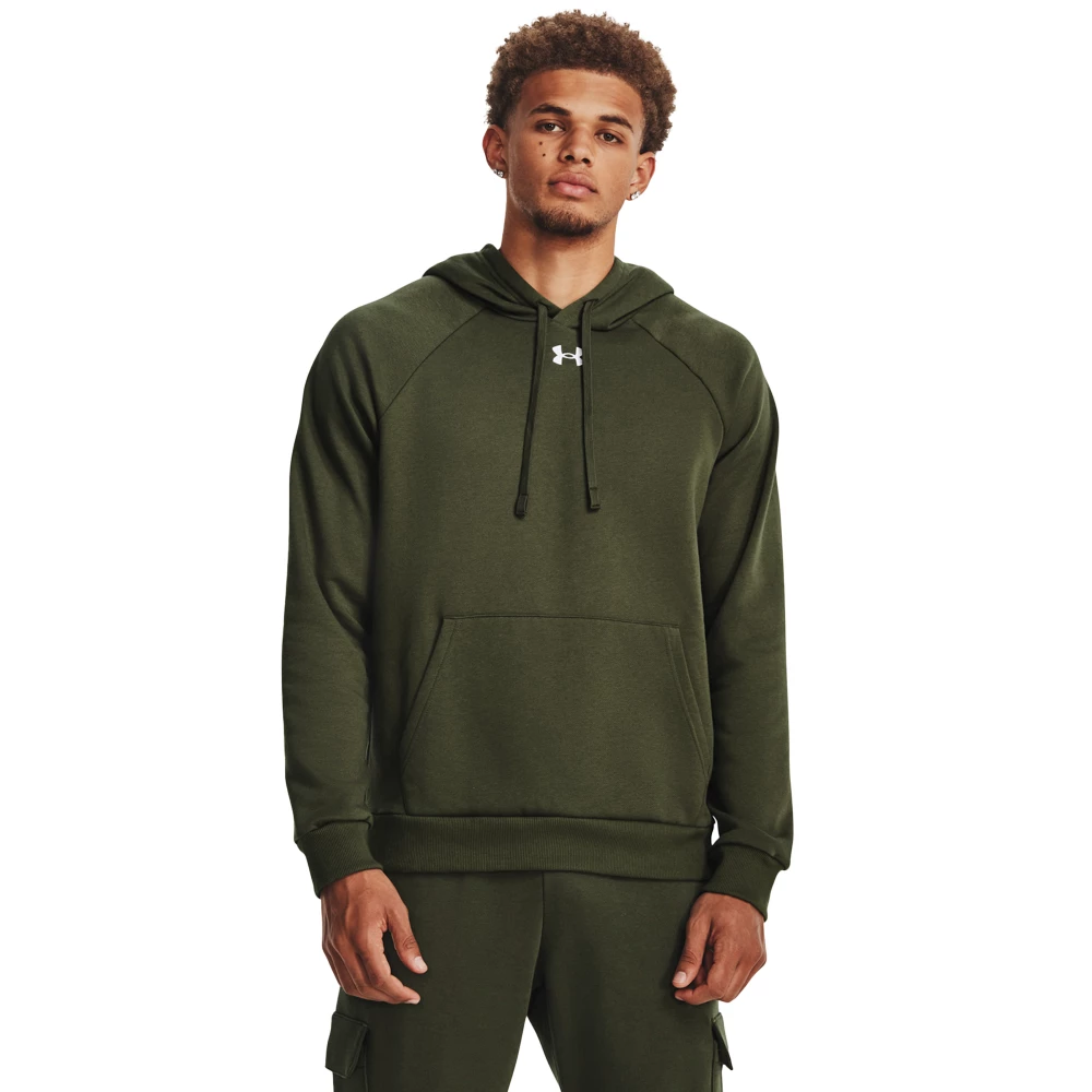Men's Under Armour Rival Fleece Hoodie - M, Green