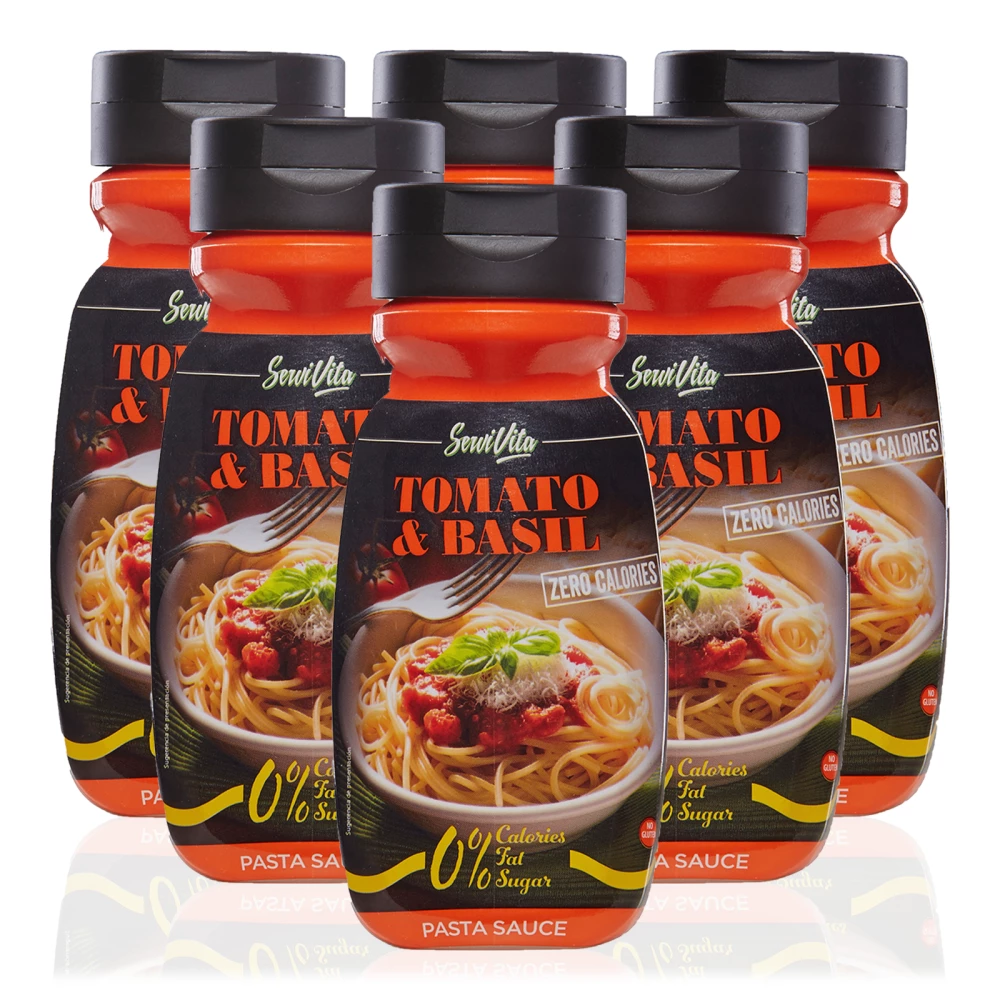 Sauces salées Servivita - Pack de 6, Tomato & Basil
