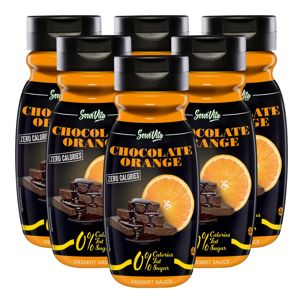 Sauces sucrées Servivita - Pack de 6, Chocolate Orange
