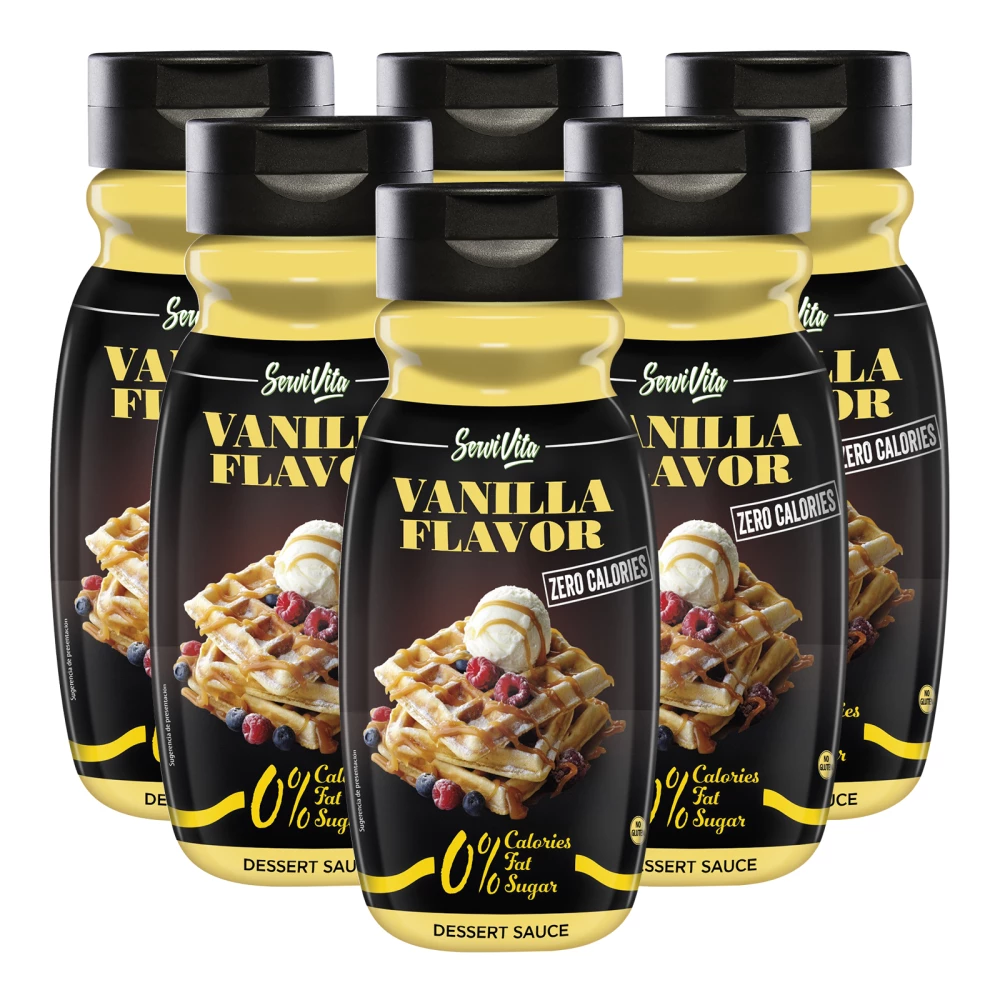 Sauces sucrées Servivita - Pack de 6, Vanilla
