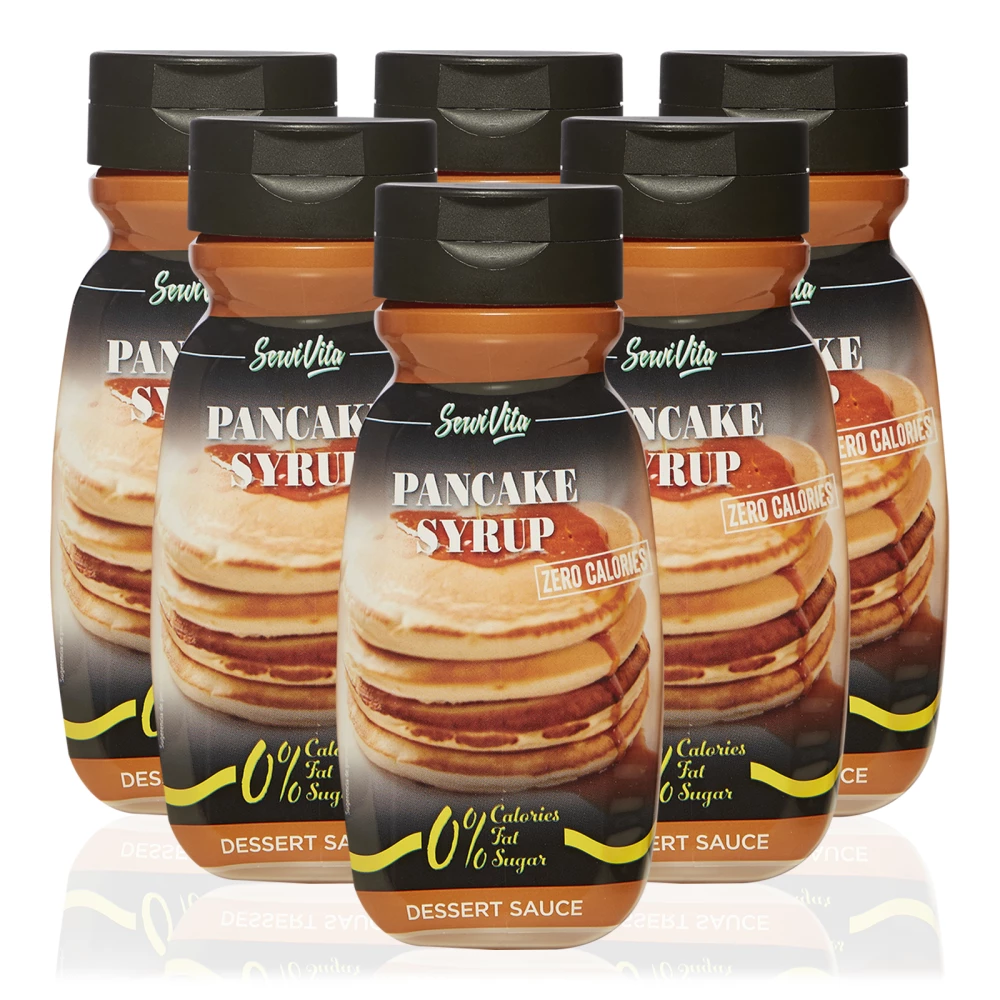 Sauces sucrées Servivita - Pack de 6, Pancake Syrup
