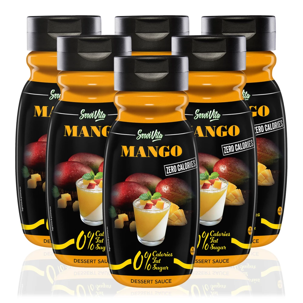 Sauces sucrées Servivita - Pack de 6, Mango