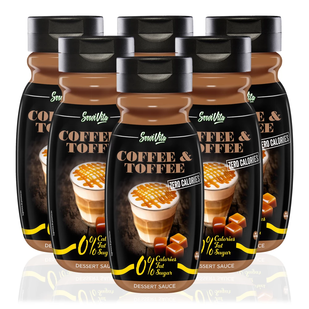 Sauces sucrées Servivita - Pack de 6, Coffee Toffee