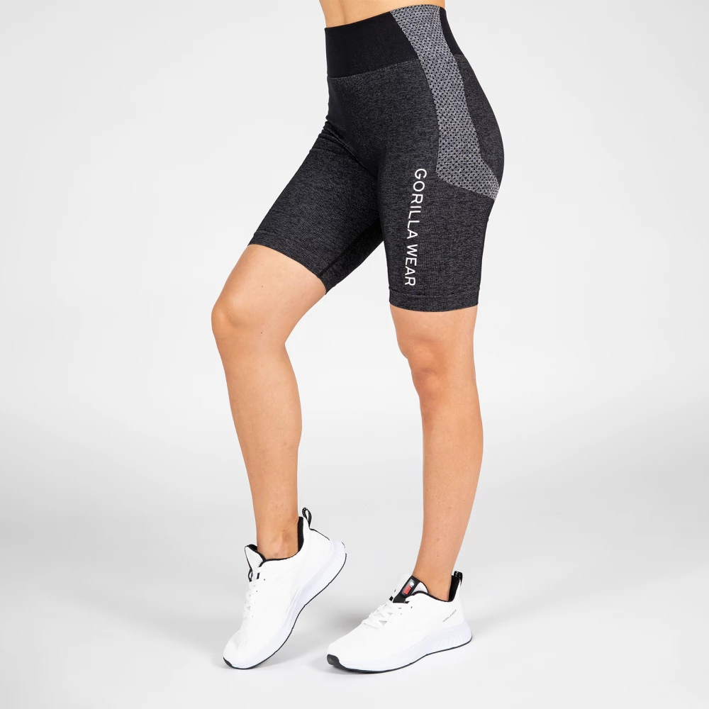 Selah Seamless Cycling Shorts - XS/S, Black