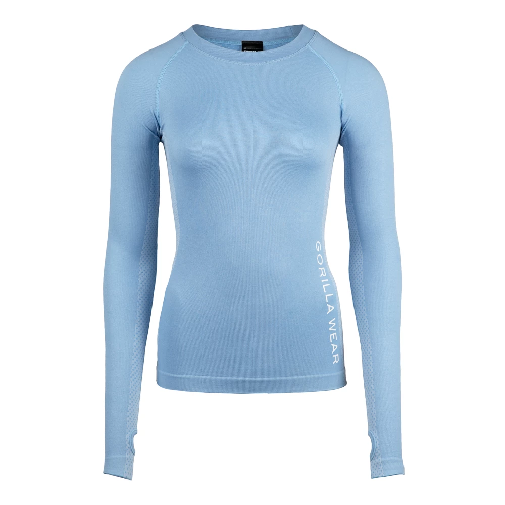 Selah Seamless Long Sleeve - XS/S, Light Blue