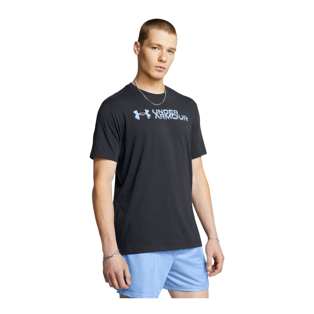 T-shirt Under Armour Sliced Wordmark 60/40 - S, Black