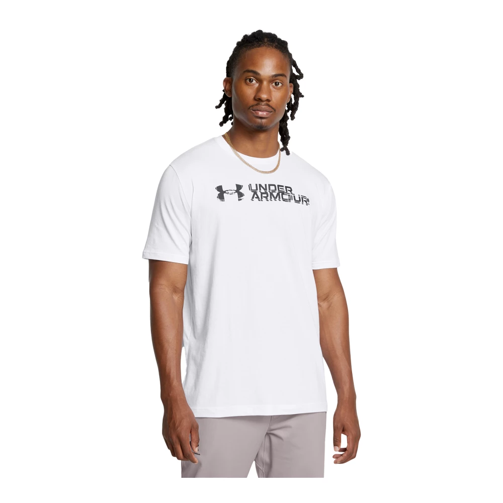 T-shirt Under Armour Sliced Wordmark 60/40 - M, White