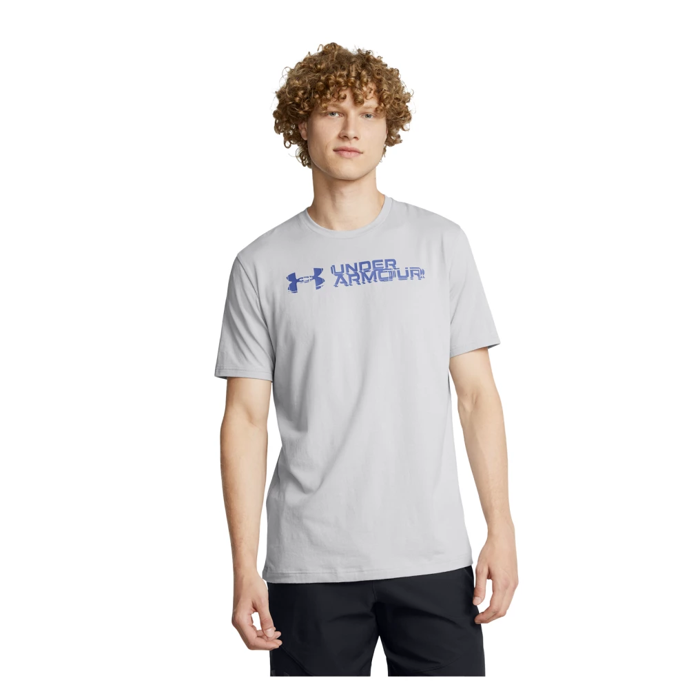 T-shirt Under Armour Sliced Wordmark 60/40 - XL, Gray