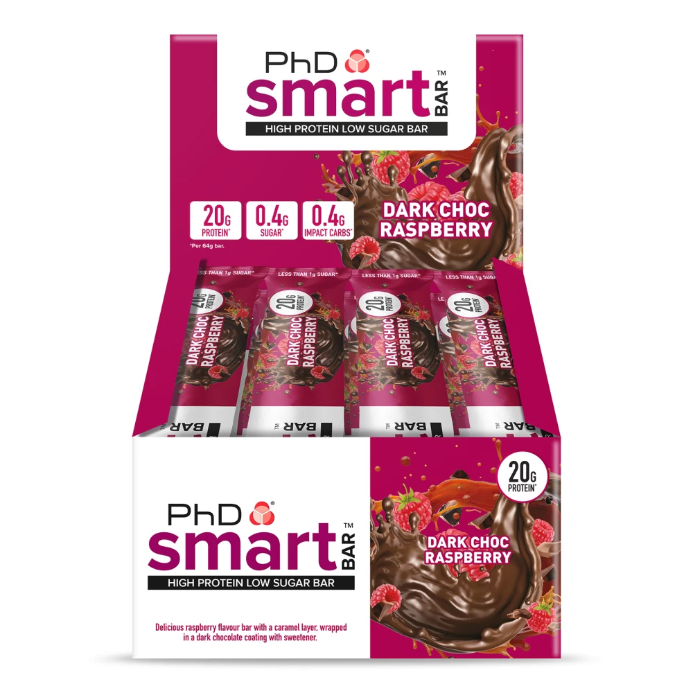 SmartBar - Boite de 12, Dark Choc Raspberry