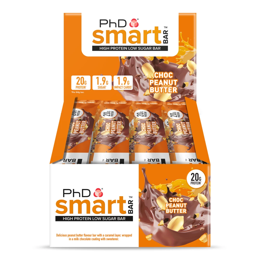 SmartBar - Boite de 12, Choc Peanut Butter