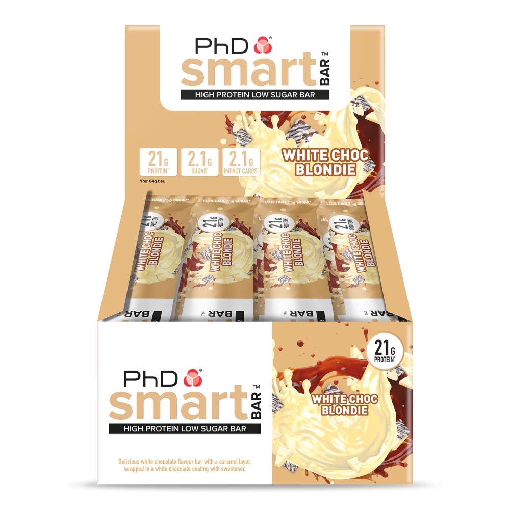 SmartBar - Boite de 12, White Choc Blondie