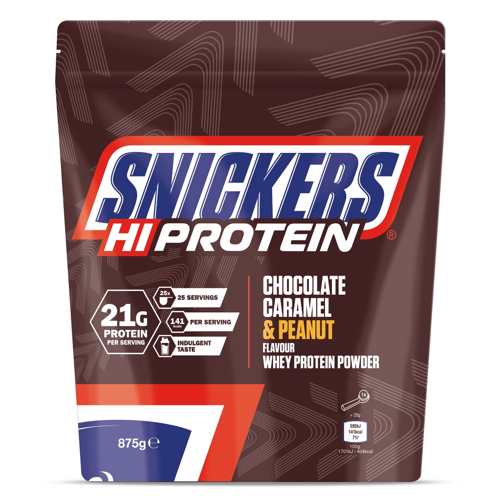 Snickers Hi-Protein Powder - 875g, Chocolate Caramel Peanut