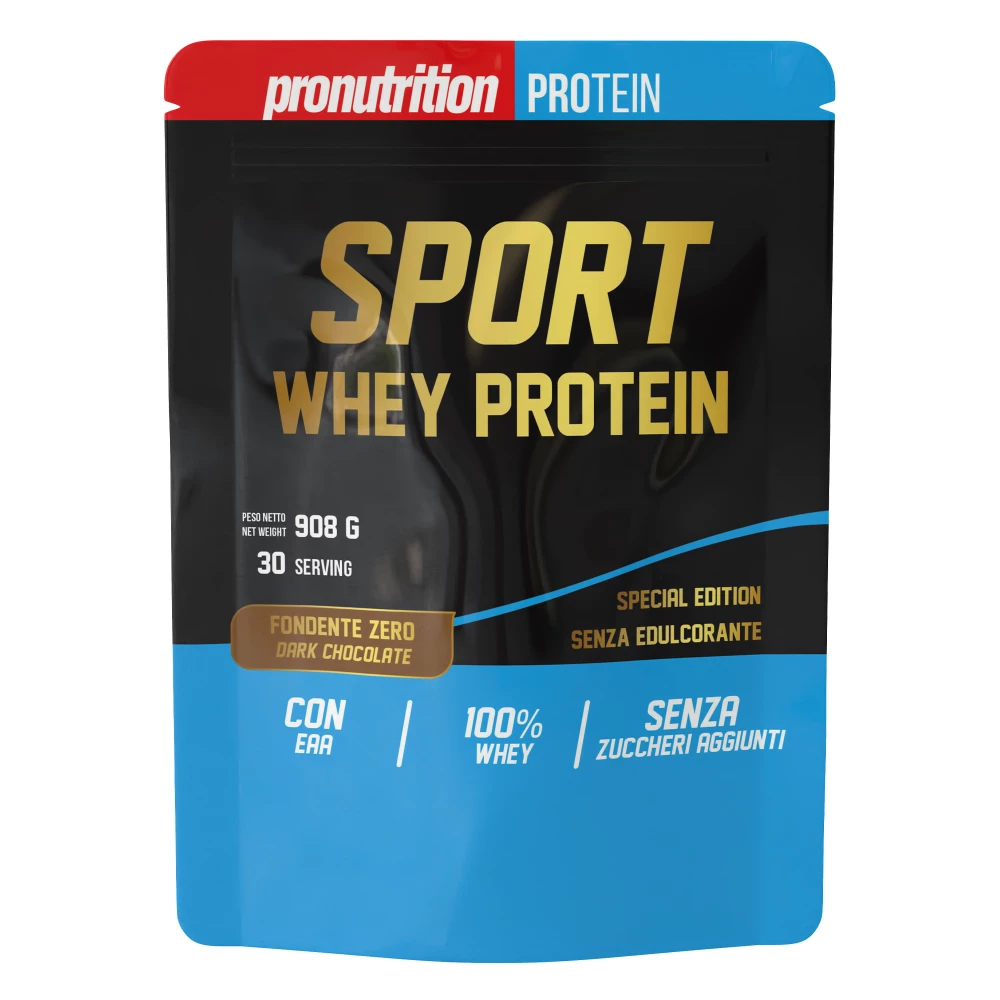 Sport Whey Protein - 908g, Zero Fondant Dark Chocolate
