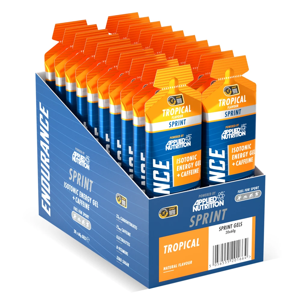 Sprint Isotonic Energy Gel + Caffeine - Boite de 20, Tropical
