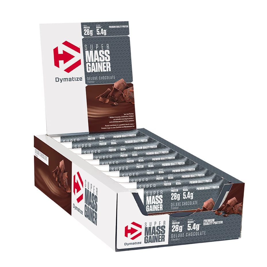 Super Mass Gainer Bar - Boite de 10, Deluxe Chocolate