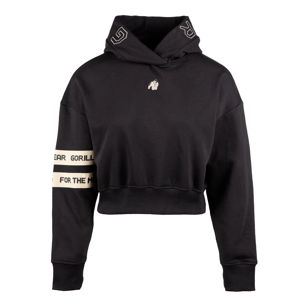 Tracey Cropped Hoodie - XL, Black