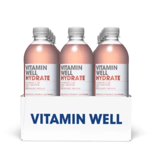 Vitamin Well Hydrate - Pack de 12, Rhubarbe Fraise