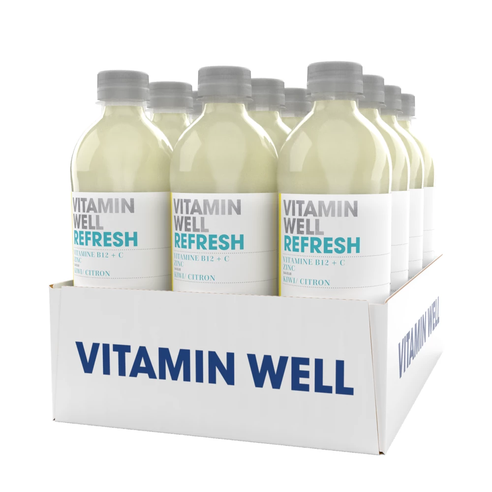 Vitamin Well Refresh - Pack de 12, Kiwi Citron