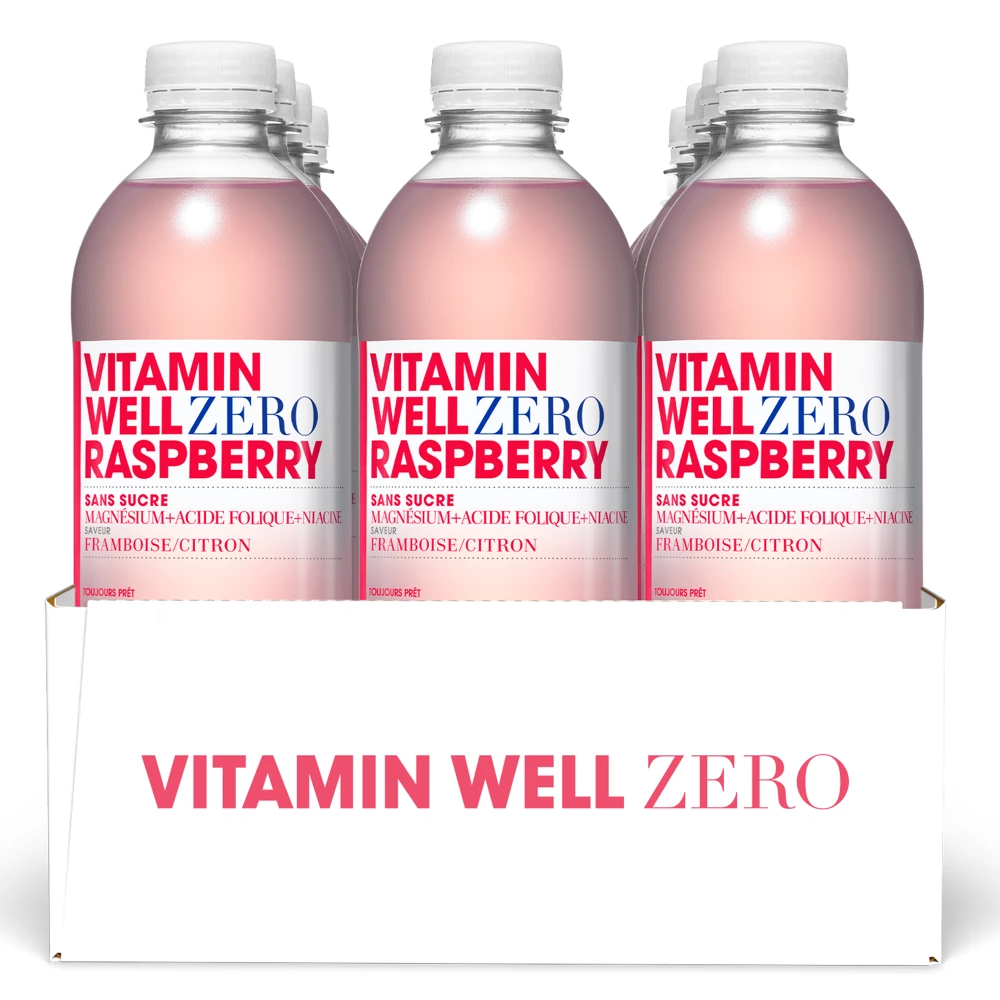 Vitamin Well Zero - Pack de 12, Raspberry
