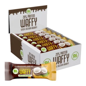 Wafer Proteico Waffy - Boite de 24, Coconut