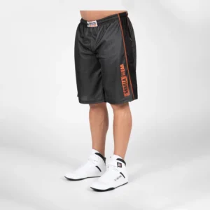 Wallace Mesh Shorts - XXL/XXXL, Gray/Orange