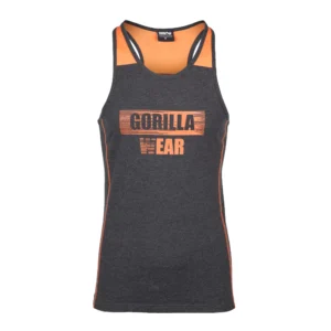 Wallace Tank Top - S, Gray/Orange