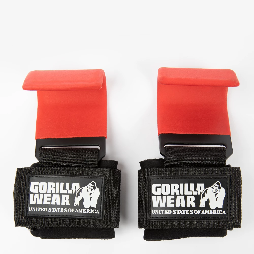 Weight Lifting Hooks - Taille unique, Black/Red