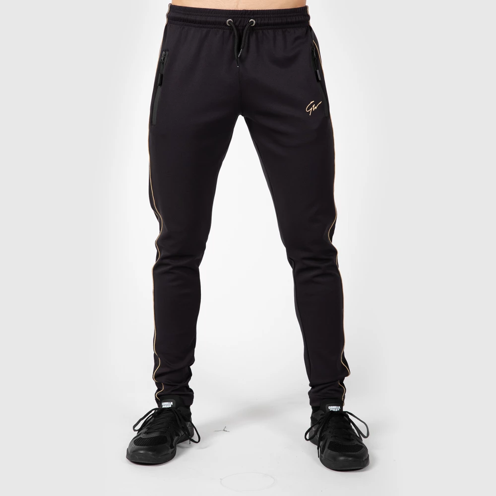 Wenden Track Pants - S, Black/Gold