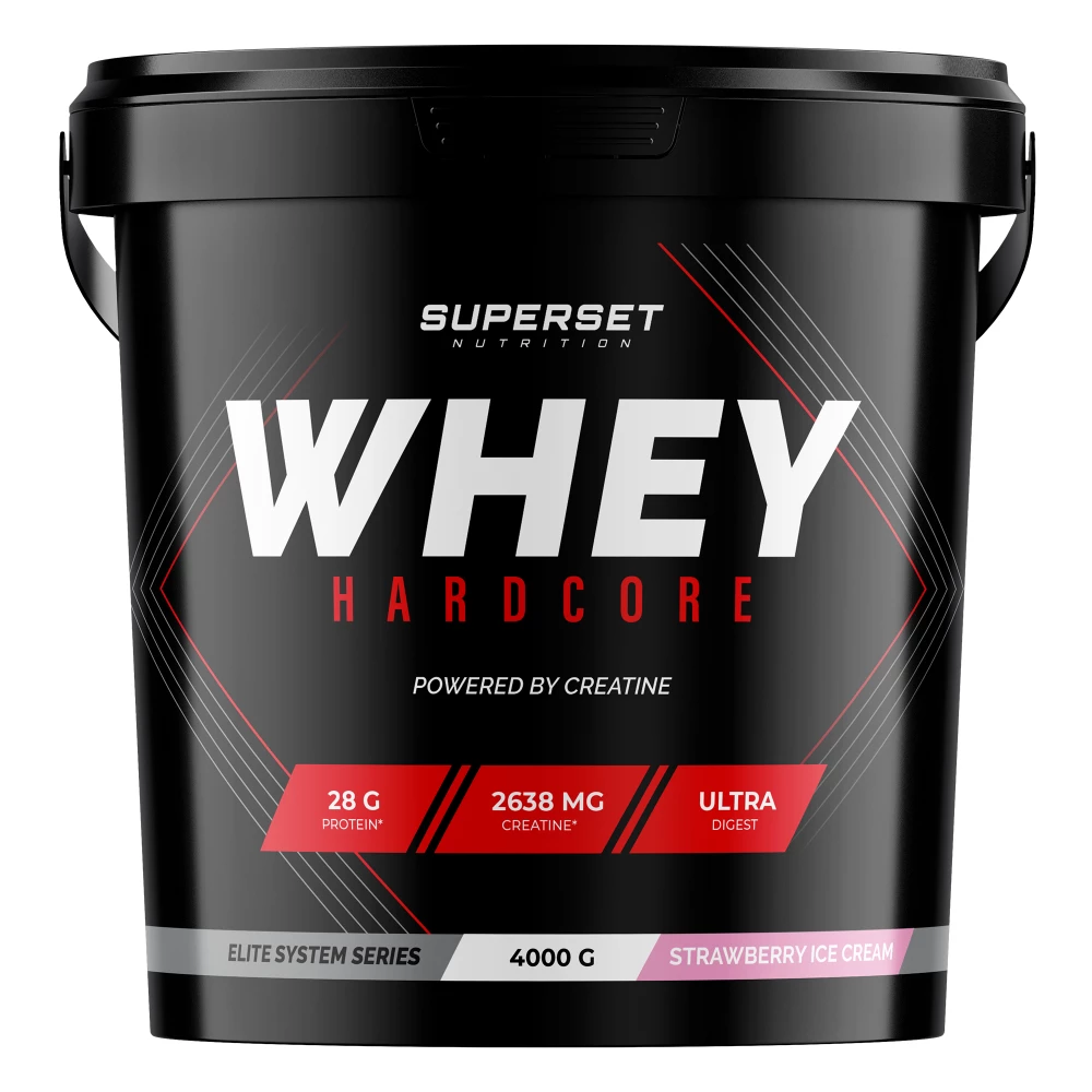 Whey Hardcore - 4000g, Strawberry Ice Cream