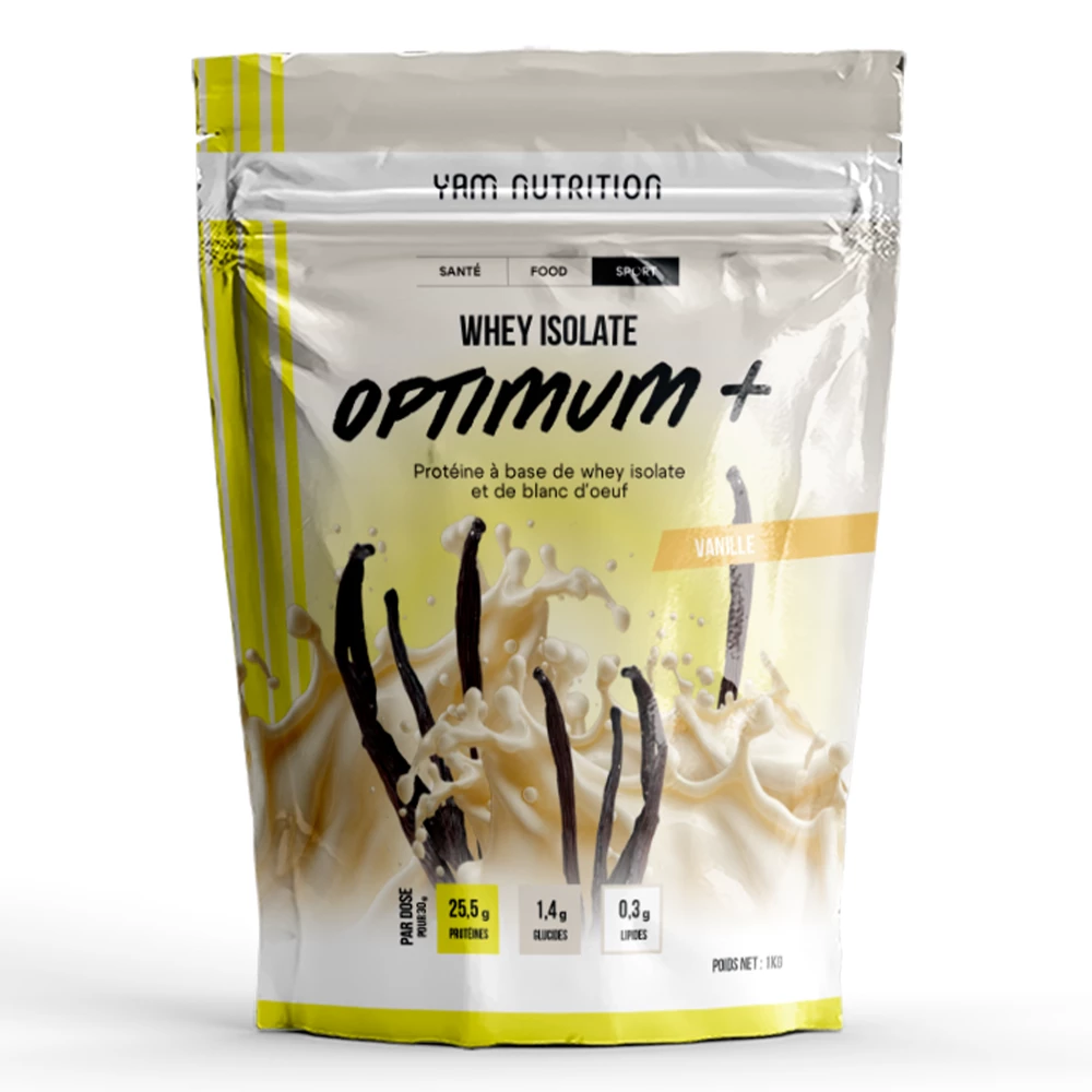 Whey Isolate Optimum+ - 1000g, Vanille