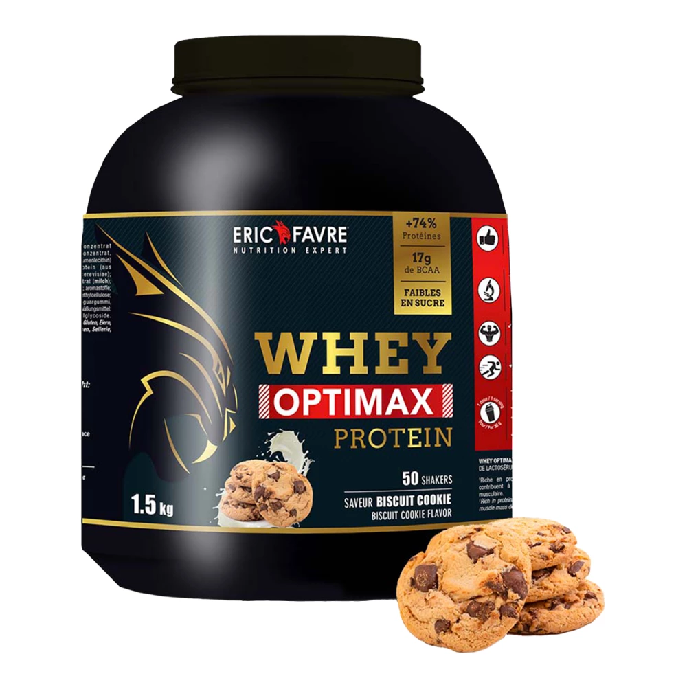 Whey Optimax Protein - 1500g, Biscuit Cookie