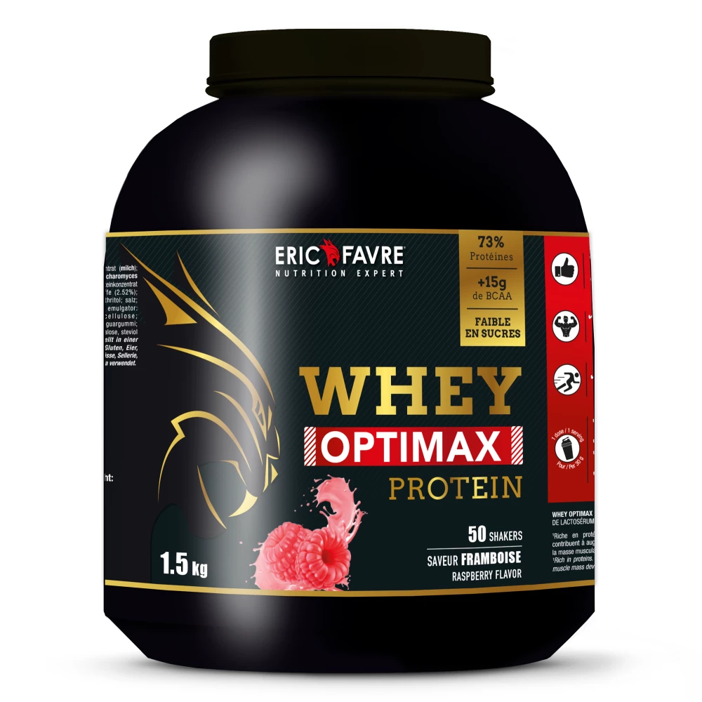 Whey Optimax Protein - 1500g, Framboise