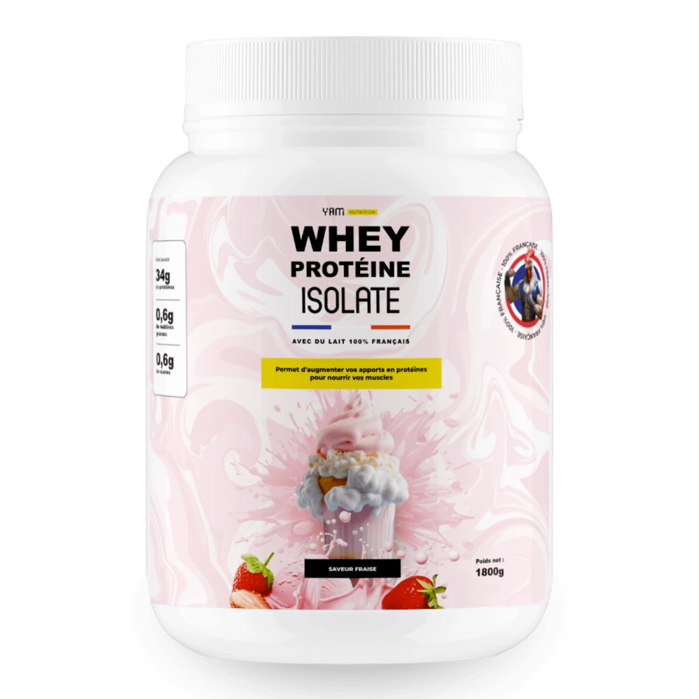 Whey Protéine Isolate - 1800g, Fraise