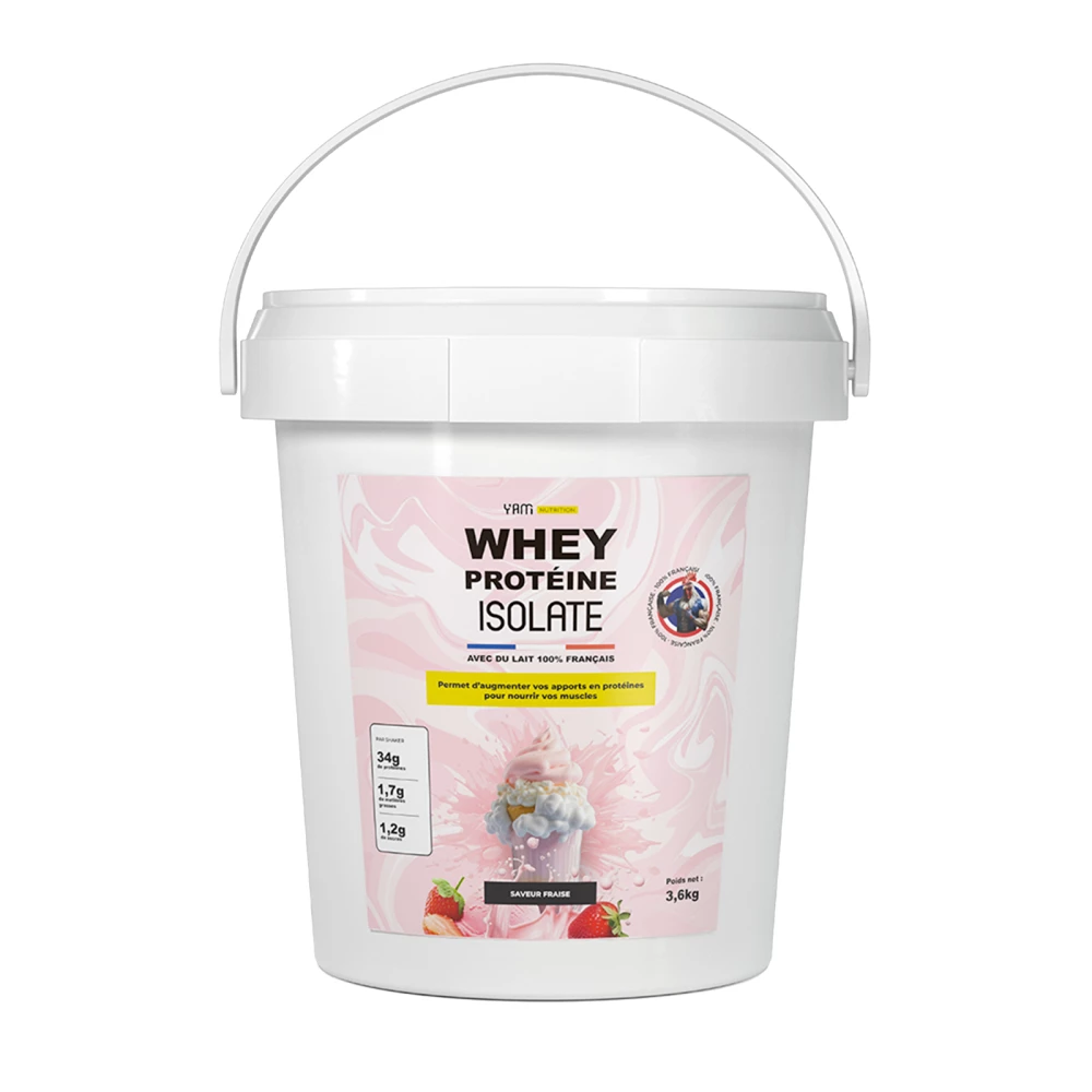 Whey Protéine Isolate - 3600g, Fraise