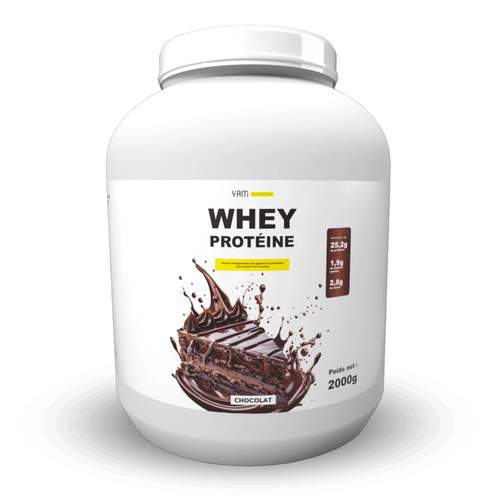 Whey Protéine - 2000g, Chocolat