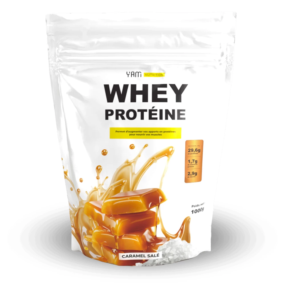Whey Protéine - 1000g, Caramel Salé